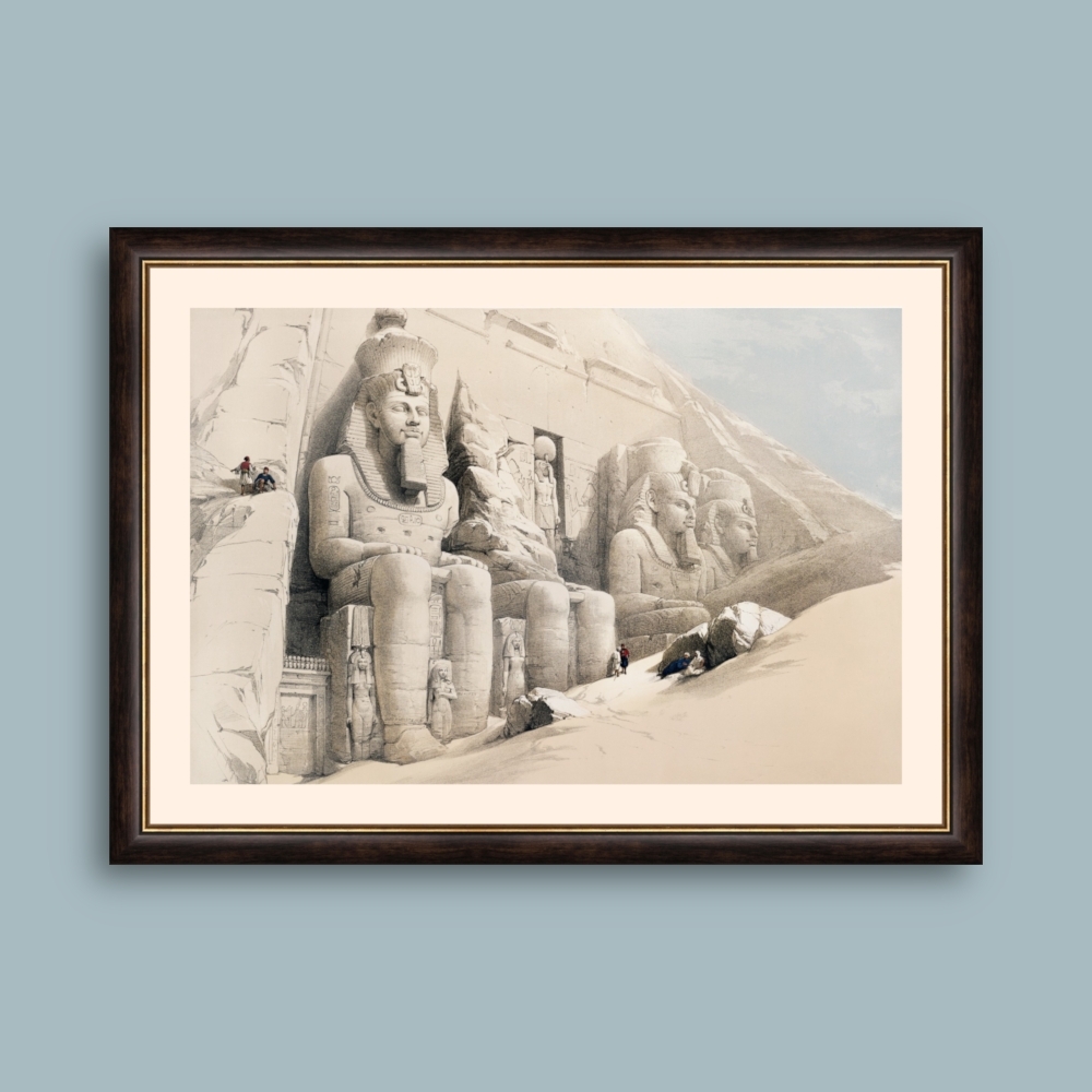 Tablou inramat Marele Templu de la Abu Simbel. Nubia. 44 x 62 cm
