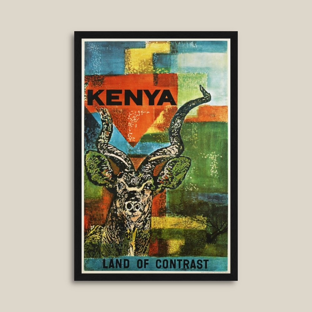 Tablou inramat Kenya - Land of contrast 33 x 50 cm