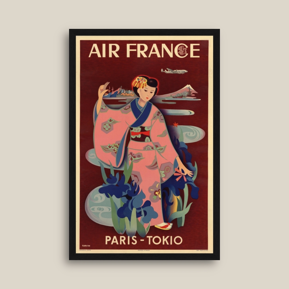Tablou inramat Paris - Tokyo 33 x 50 cm