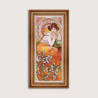 Tablou inramat Pietre prețioase:Topaz 32 x 61 cm