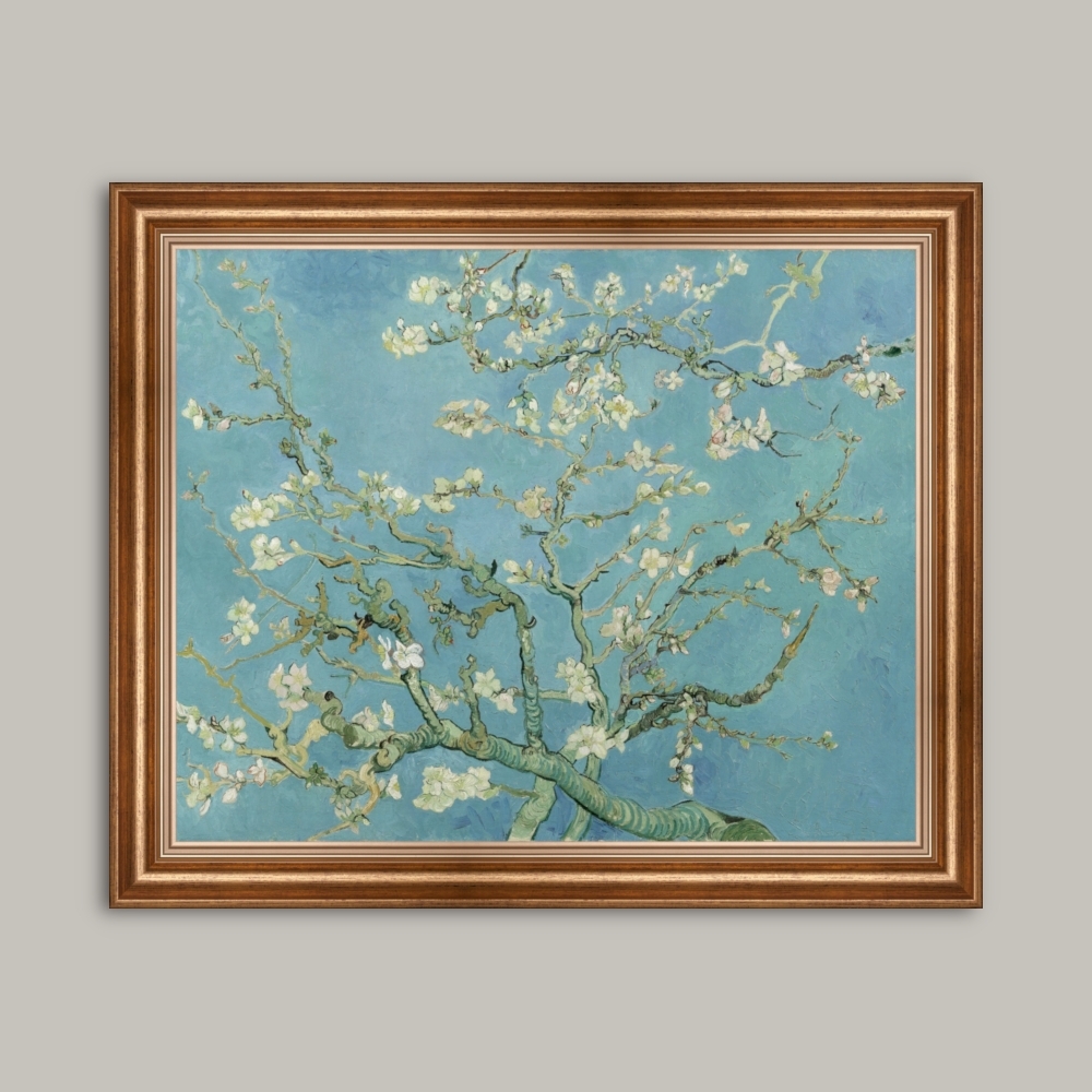 Tablou Canvas Van Gogh, Vincent cu rama clasica Migdal înflorit, dim. 60 x 50 cm