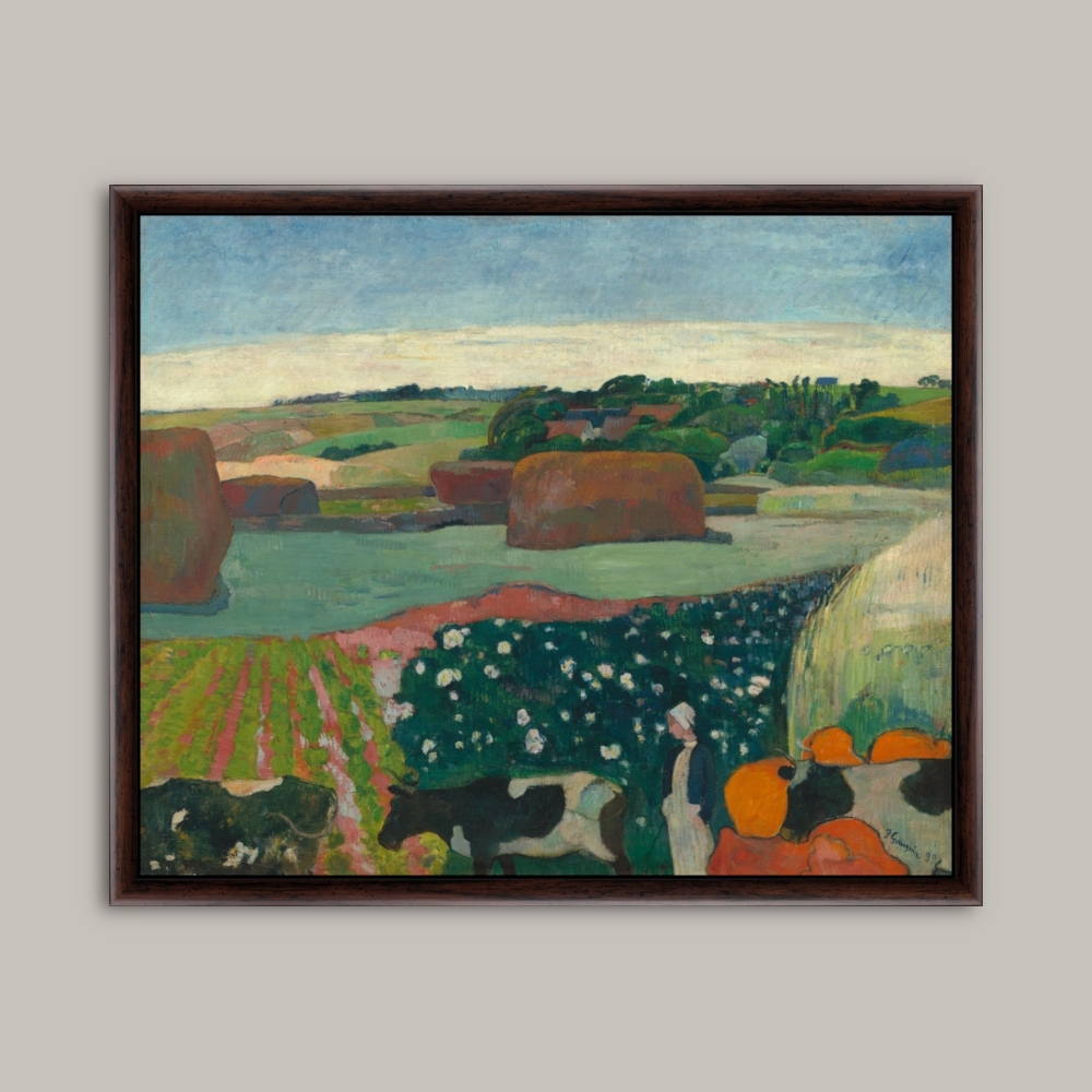 Tablou Canvas cu rama float Căpițe în Bretania dim. 50 x 30 cm