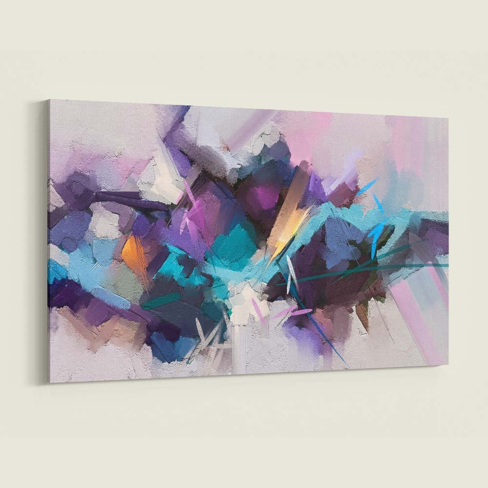 Tablou canvas Violet Turquoise Abstract