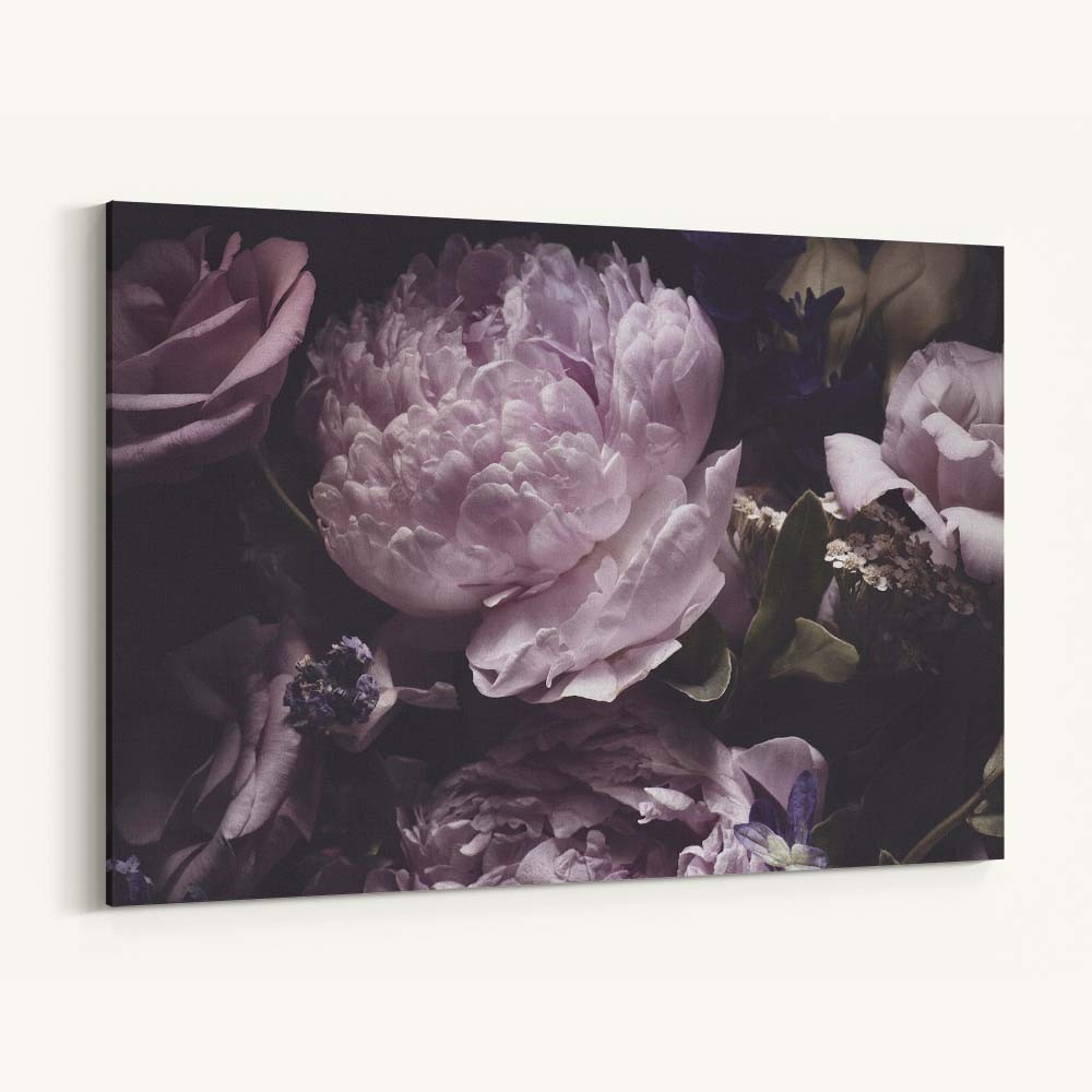 Tablou canvas flori Buchet de bujori roz