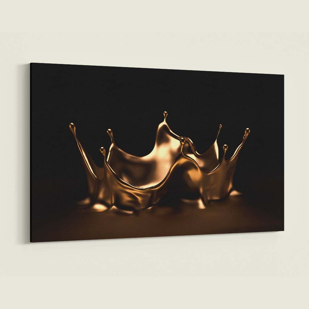Tablou canvas Abstract Golden Drop