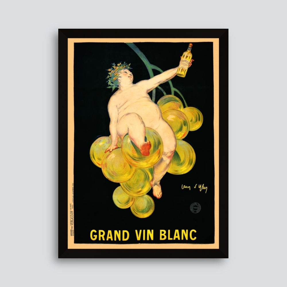 Tablou inramat Grand Vin Blanc 35 x 46 cm